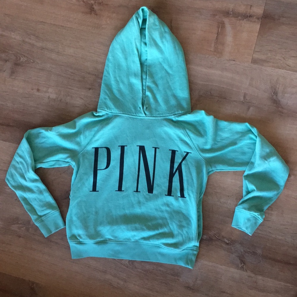 PINK Victoria’s Secret Aqua Hoodie in M